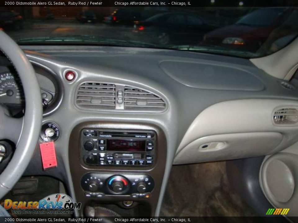 2000 Oldsmobile Alero GL Sedan Ruby Red / Pewter Photo #5