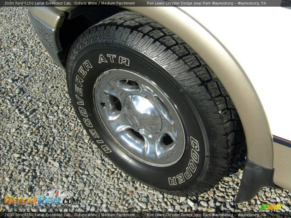 2000 Ford F150 Lariat Extended Cab Oxford White / Medium Parchment Photo #8
