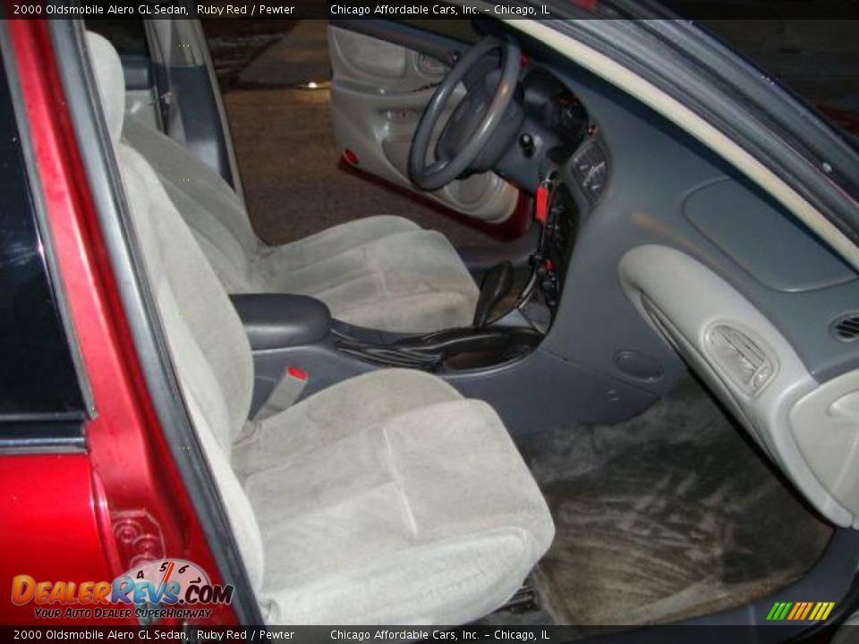 2000 Oldsmobile Alero GL Sedan Ruby Red / Pewter Photo #15