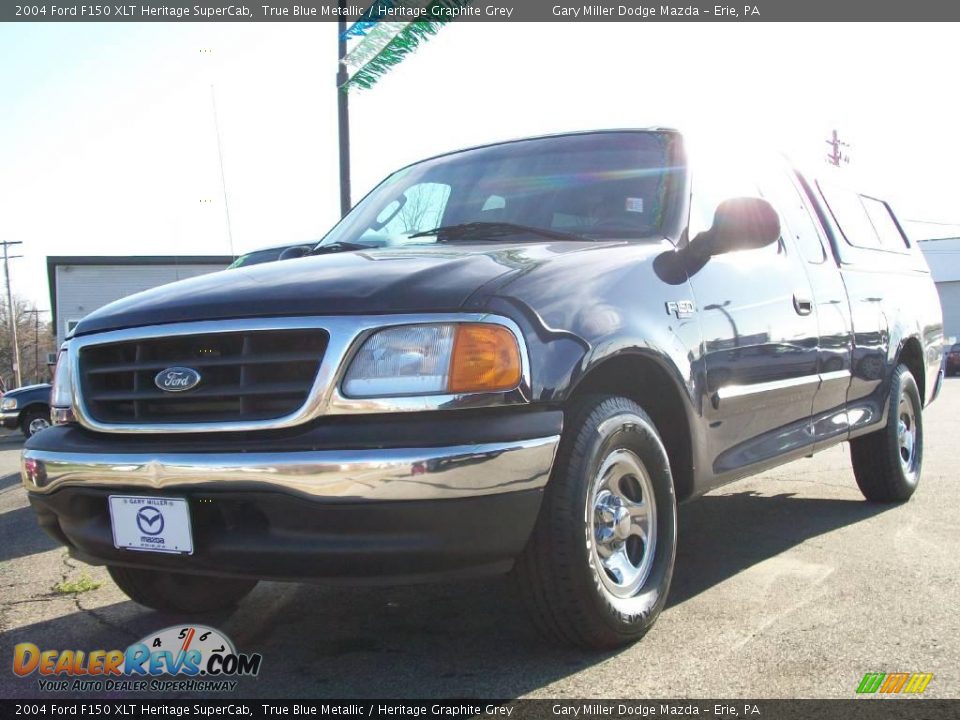 2004 Ford F150 XLT Heritage SuperCab True Blue Metallic / Heritage Graphite Grey Photo #1