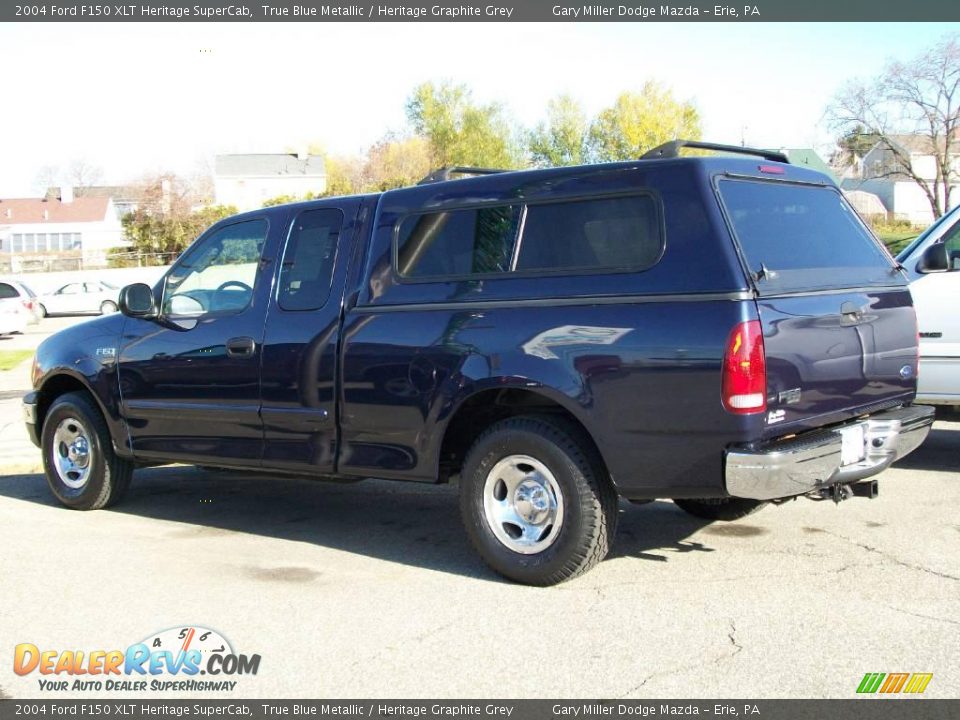 2004 Ford F150 XLT Heritage SuperCab True Blue Metallic / Heritage Graphite Grey Photo #2