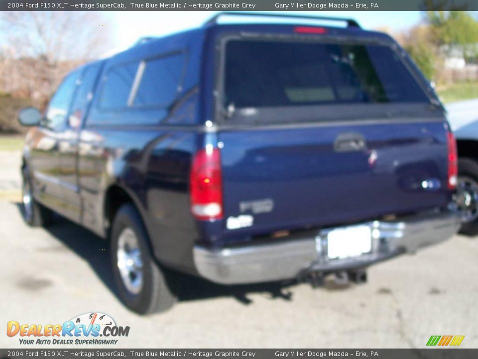 2004 Ford F150 XLT Heritage SuperCab True Blue Metallic / Heritage Graphite Grey Photo #3