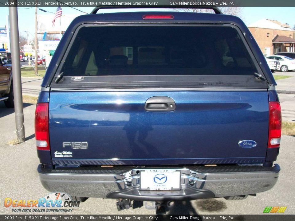 2004 Ford F150 XLT Heritage SuperCab True Blue Metallic / Heritage Graphite Grey Photo #4