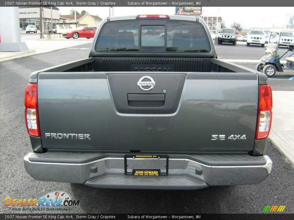 2007 Nissan Frontier SE King Cab 4x4 Storm Gray / Graphite Photo #4