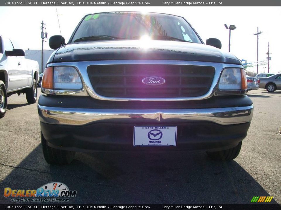 2004 Ford F150 XLT Heritage SuperCab True Blue Metallic / Heritage Graphite Grey Photo #9