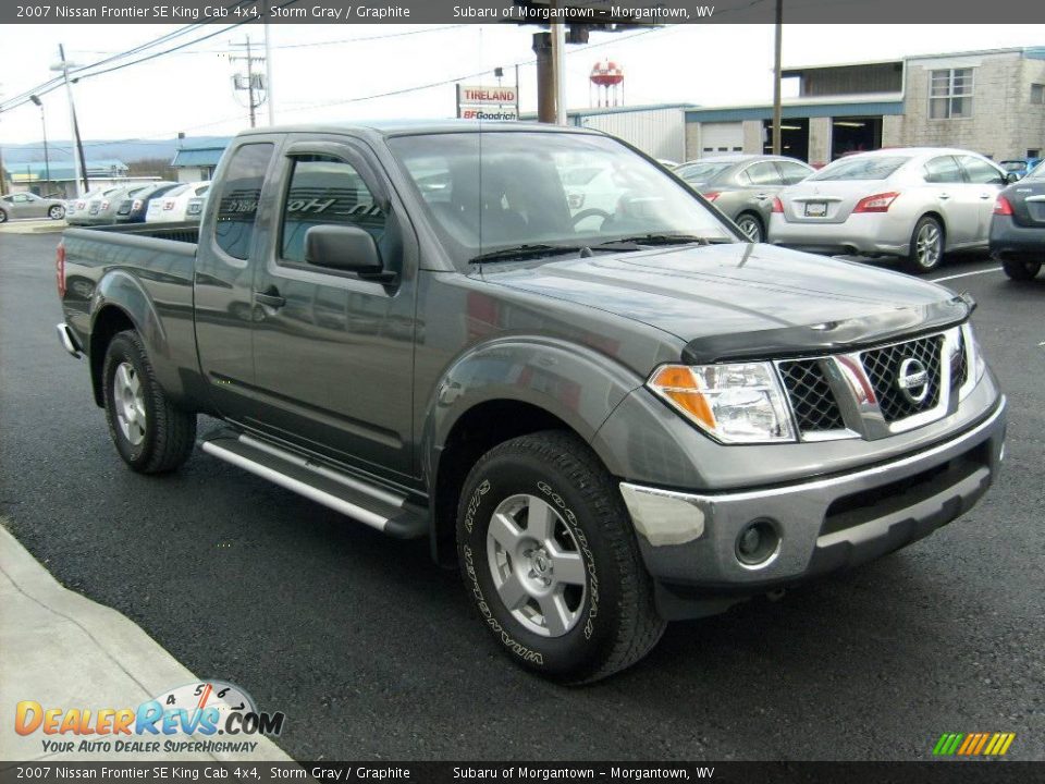 2007 Nissan Frontier SE King Cab 4x4 Storm Gray / Graphite Photo #7
