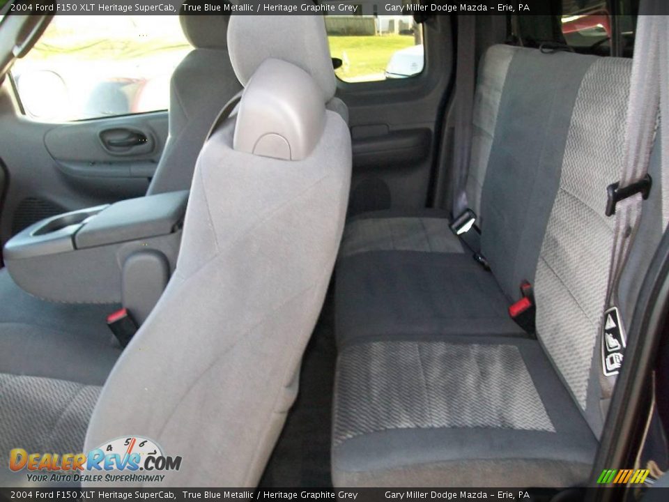 2004 Ford F150 XLT Heritage SuperCab True Blue Metallic / Heritage Graphite Grey Photo #13