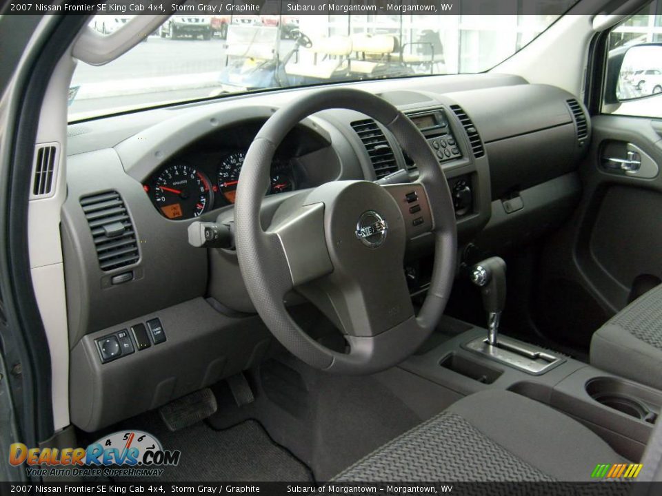 2007 Nissan Frontier SE King Cab 4x4 Storm Gray / Graphite Photo #11