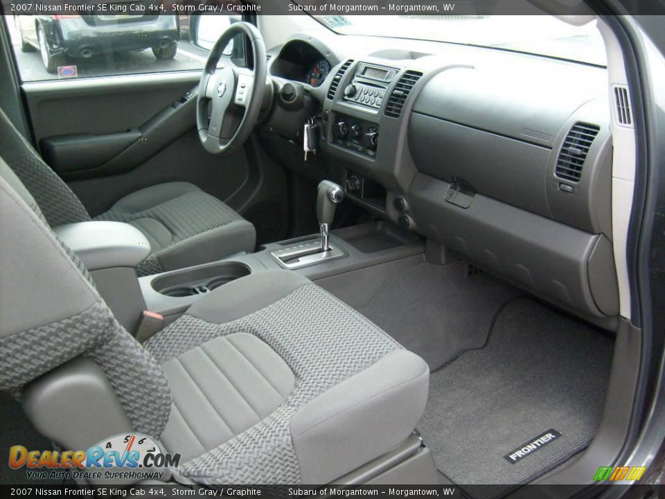 2007 Nissan Frontier SE King Cab 4x4 Storm Gray / Graphite Photo #16