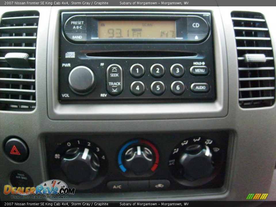 2007 Nissan Frontier SE King Cab 4x4 Storm Gray / Graphite Photo #19