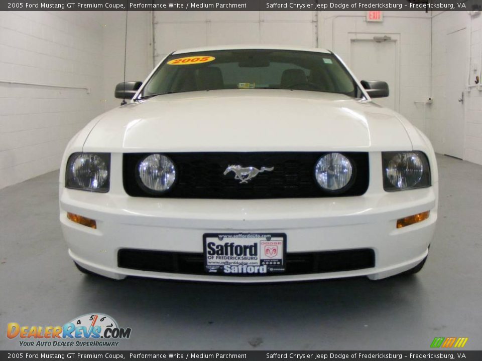 2005 Ford Mustang GT Premium Coupe Performance White / Medium Parchment Photo #2