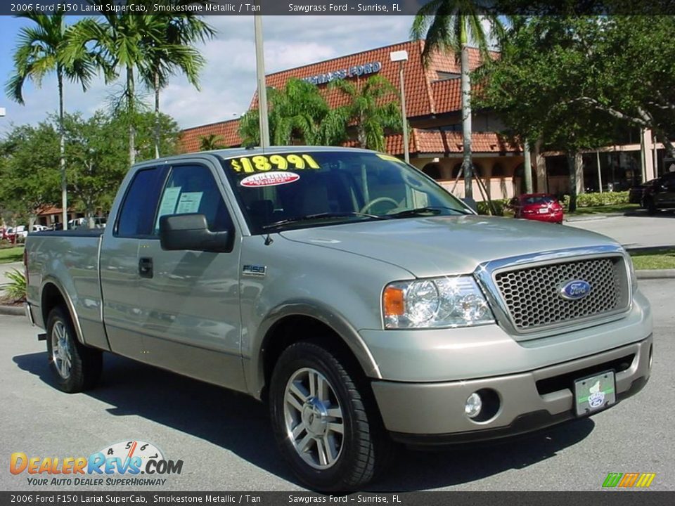 2006 Ford F150 Lariat SuperCab Smokestone Metallic / Tan Photo #1