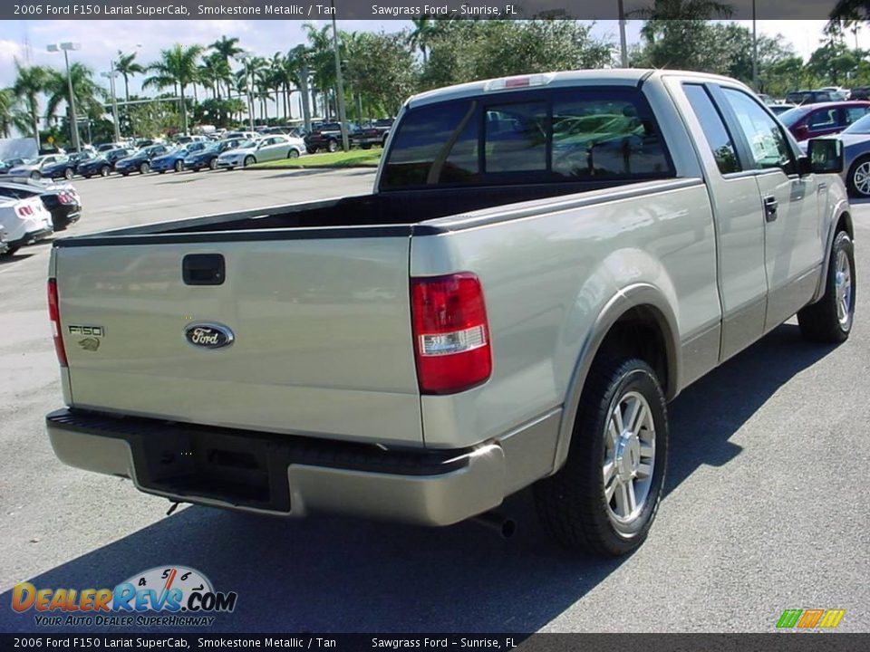 2006 Ford F150 Lariat SuperCab Smokestone Metallic / Tan Photo #3