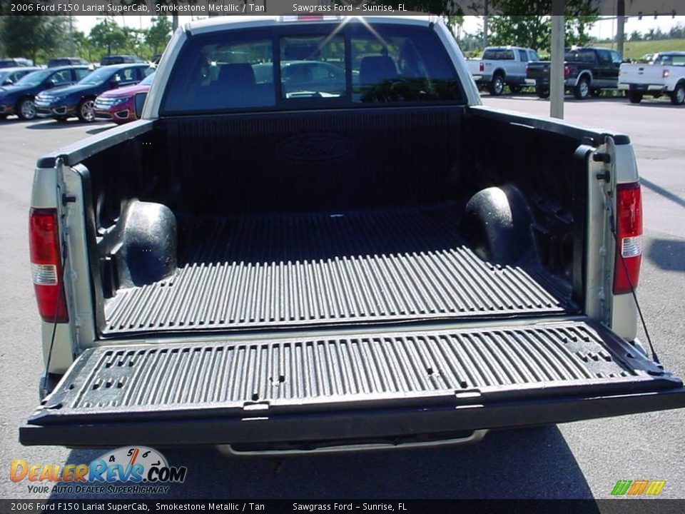 2006 Ford F150 Lariat SuperCab Smokestone Metallic / Tan Photo #5