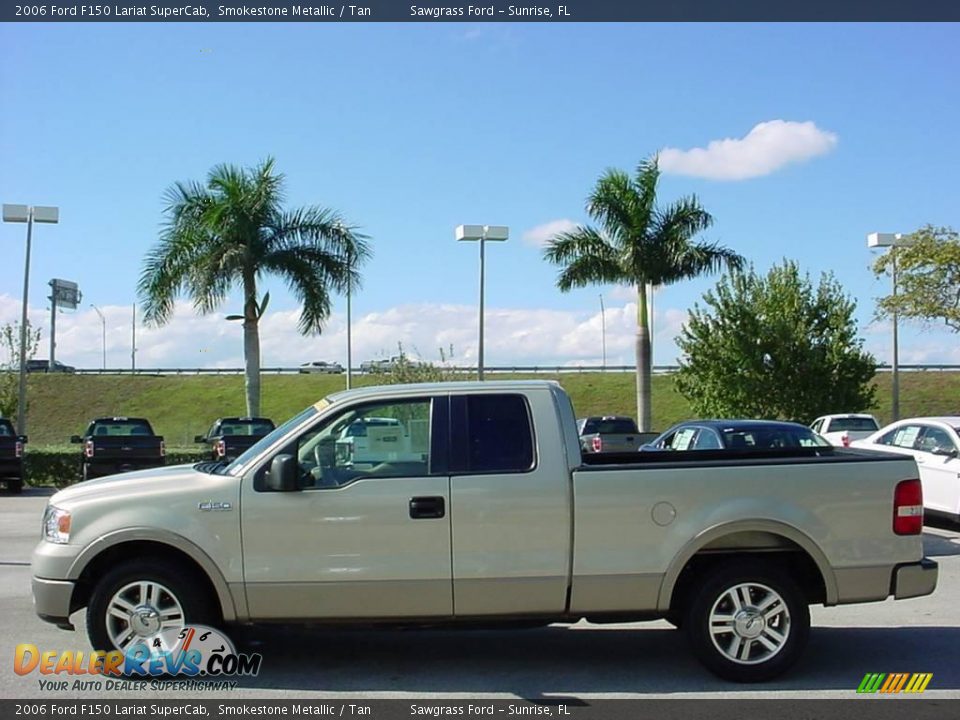 2006 Ford F150 Lariat SuperCab Smokestone Metallic / Tan Photo #7