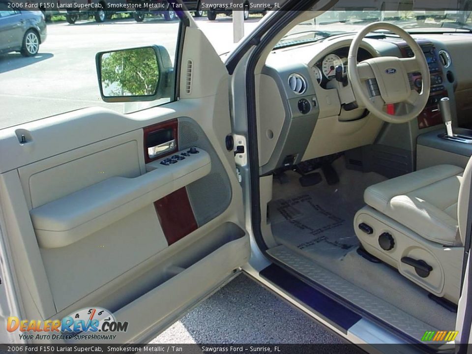 2006 Ford F150 Lariat SuperCab Smokestone Metallic / Tan Photo #10