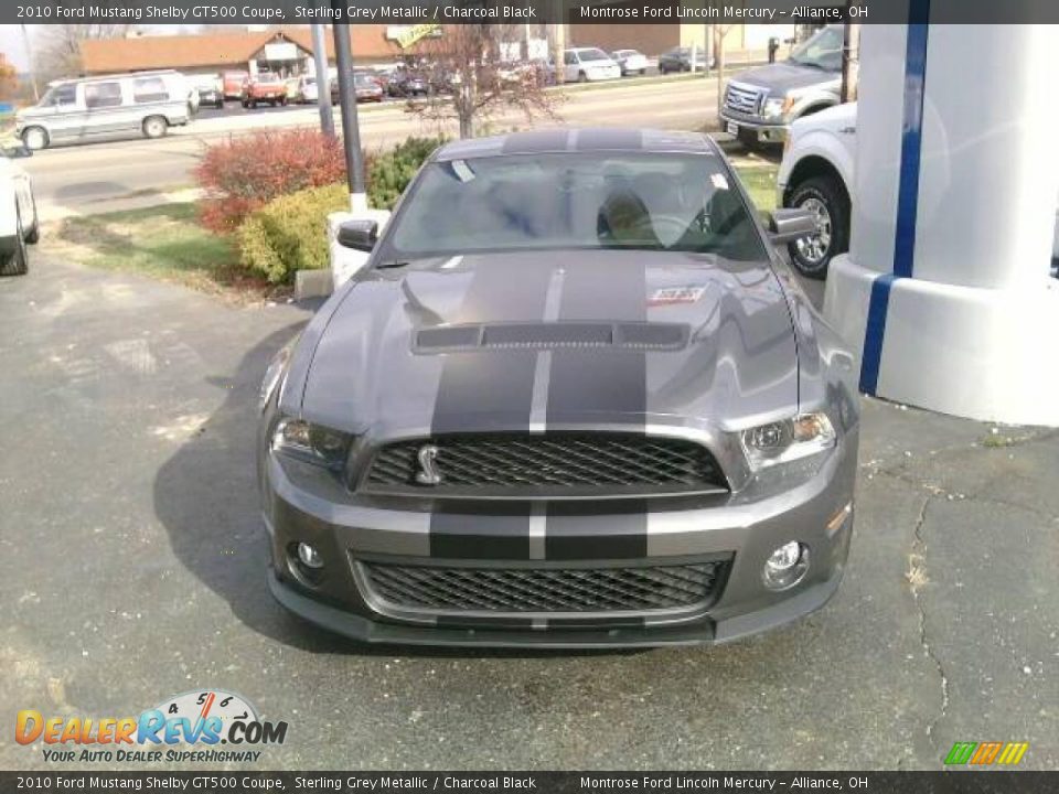 2010 Ford Mustang Shelby GT500 Coupe Sterling Grey Metallic / Charcoal Black Photo #1