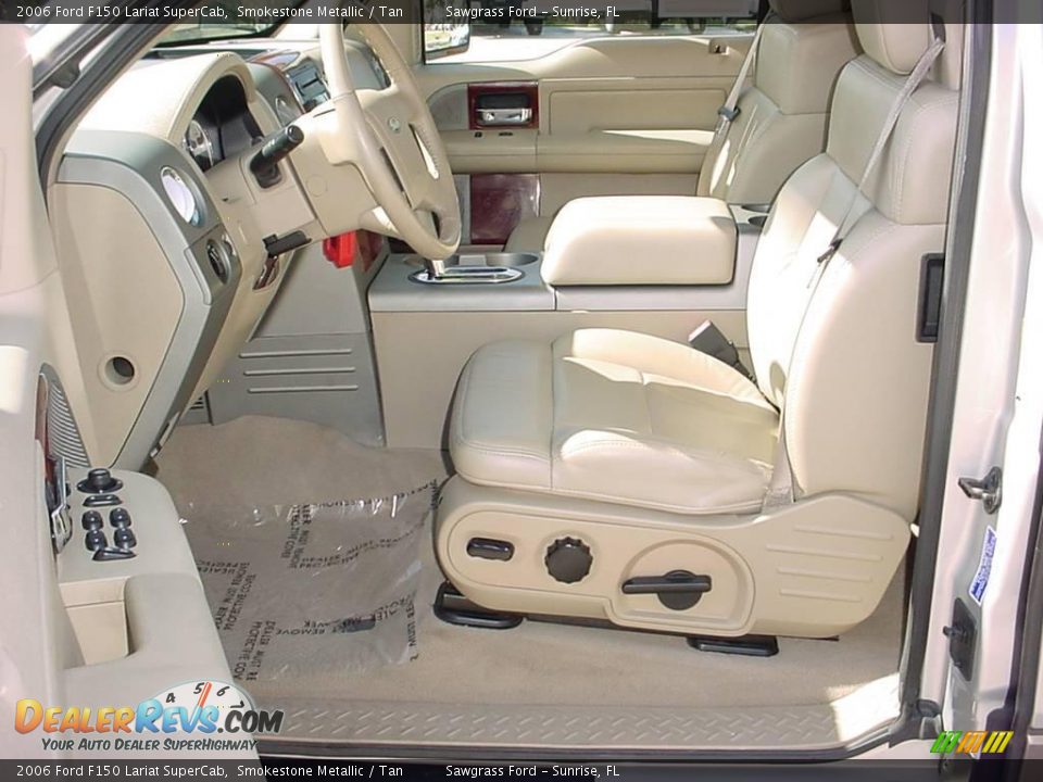 2006 Ford F150 Lariat SuperCab Smokestone Metallic / Tan Photo #11