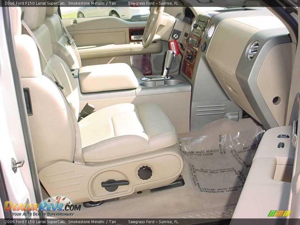 2006 Ford F150 Lariat SuperCab Smokestone Metallic / Tan Photo #12