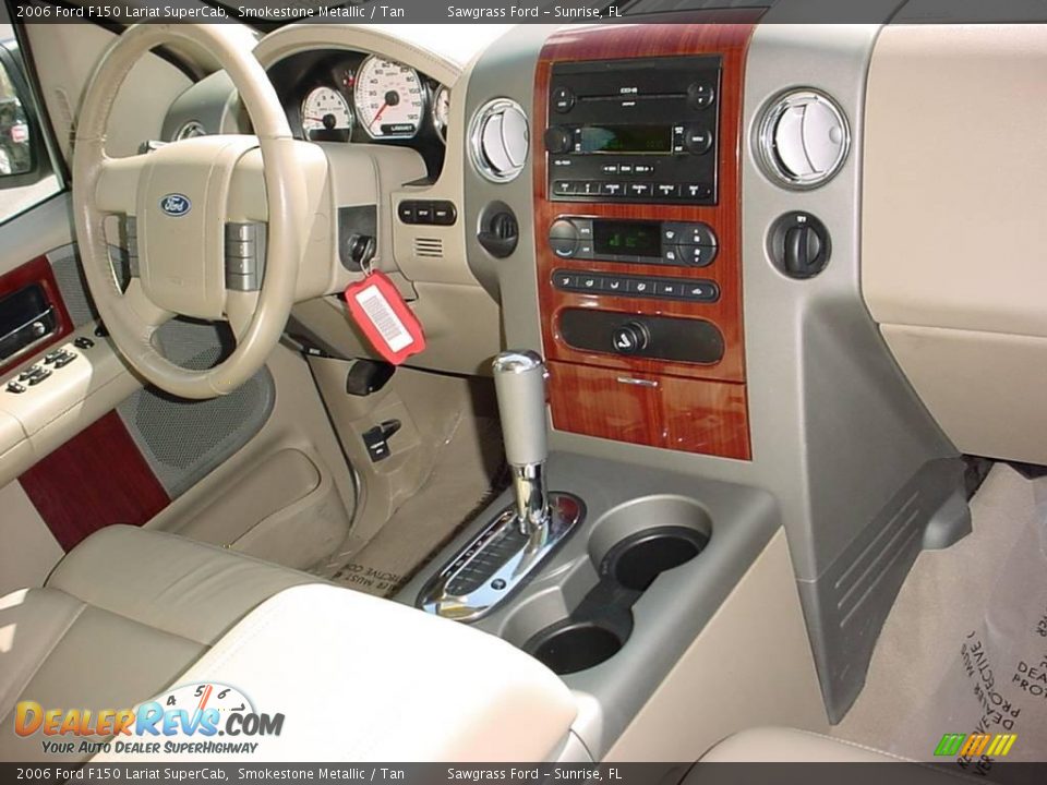 2006 Ford F150 Lariat SuperCab Smokestone Metallic / Tan Photo #14