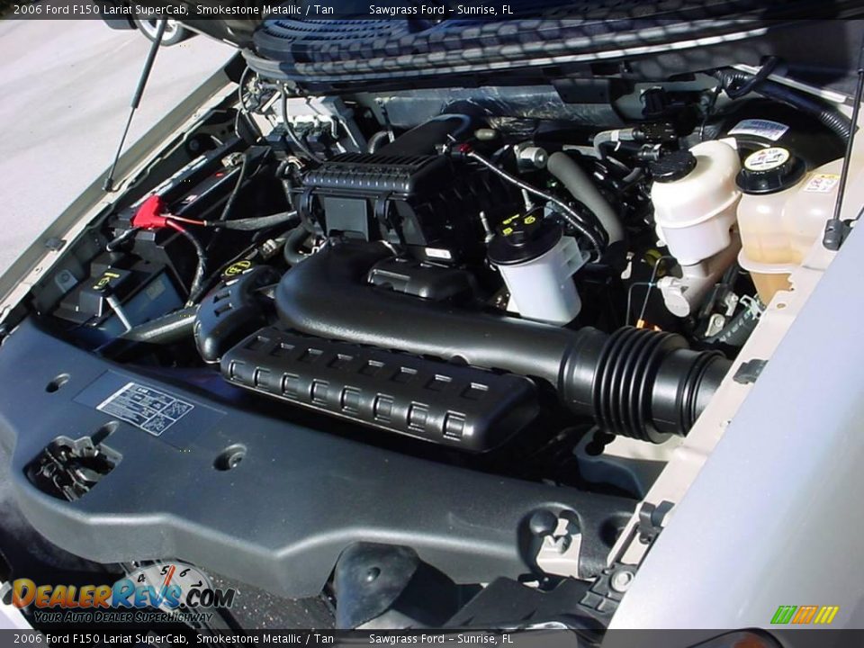 2006 Ford F150 Lariat SuperCab Smokestone Metallic / Tan Photo #16