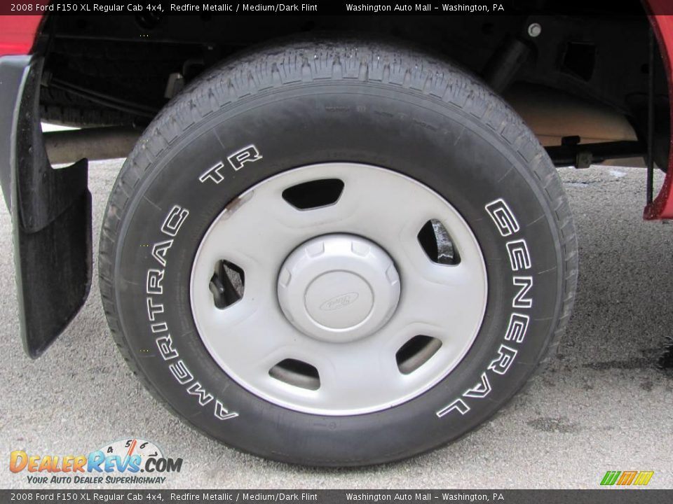 2008 Ford F150 XL Regular Cab 4x4 Redfire Metallic / Medium/Dark Flint Photo #9