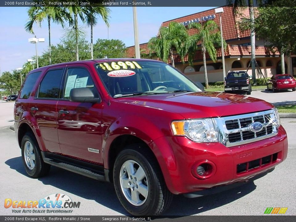 2008 Ford Escape XLS Redfire Metallic / Stone Photo #1