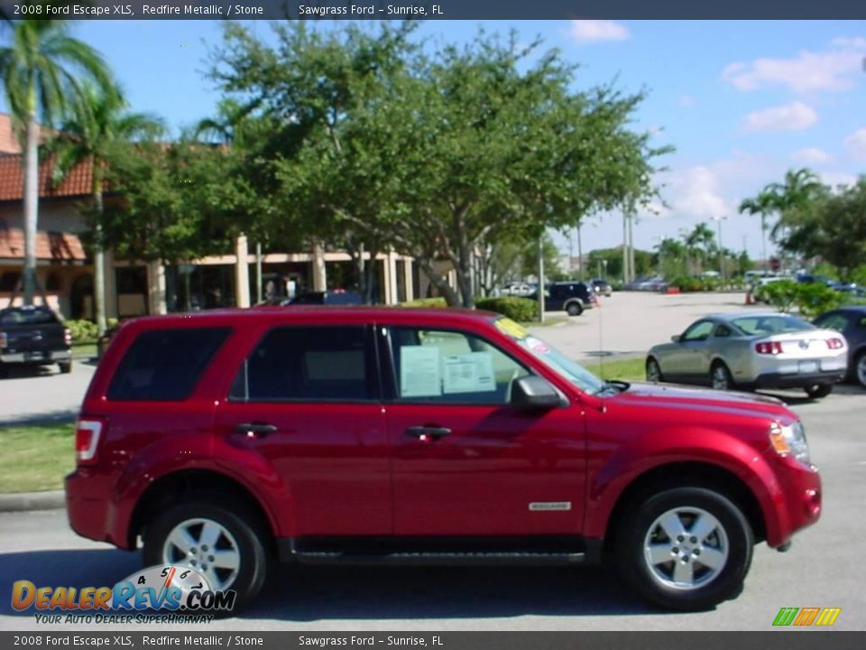 2008 Ford Escape XLS Redfire Metallic / Stone Photo #2