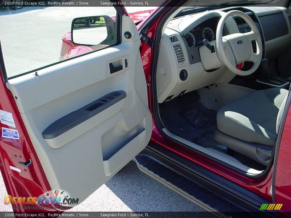 2008 Ford Escape XLS Redfire Metallic / Stone Photo #9