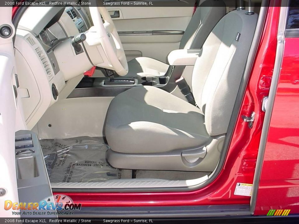 2008 Ford Escape XLS Redfire Metallic / Stone Photo #10