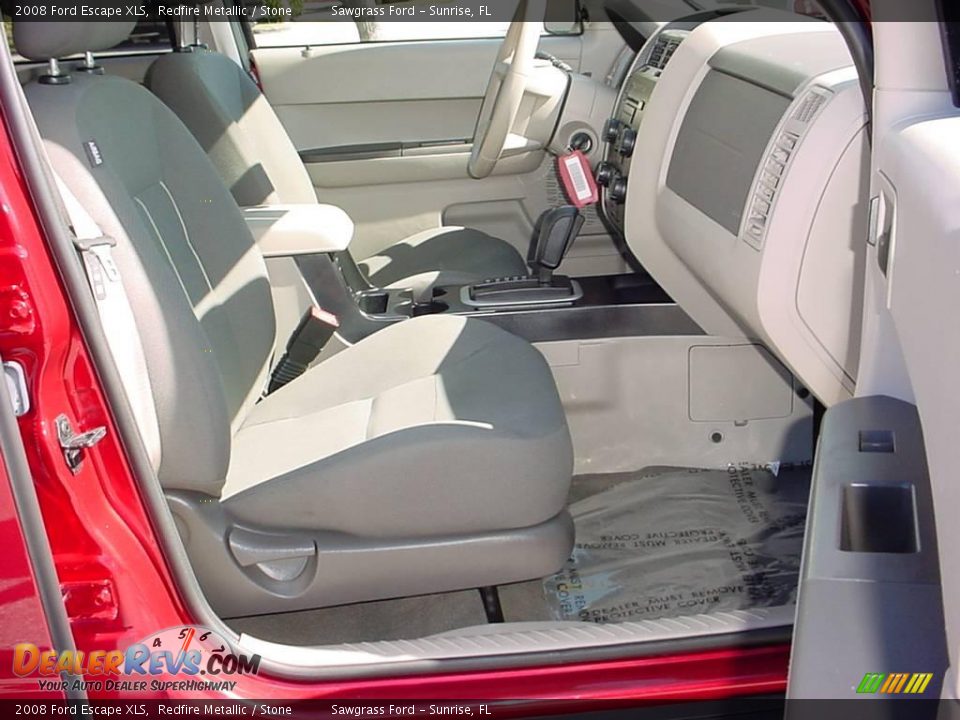 2008 Ford Escape XLS Redfire Metallic / Stone Photo #11