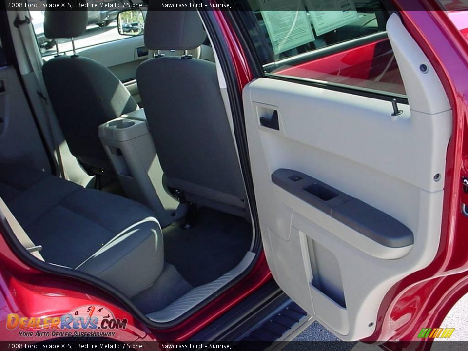 2008 Ford Escape XLS Redfire Metallic / Stone Photo #12