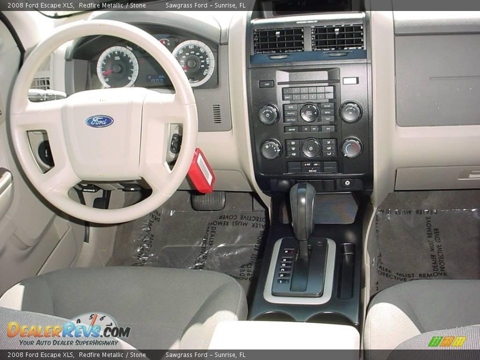 2008 Ford Escape XLS Redfire Metallic / Stone Photo #14