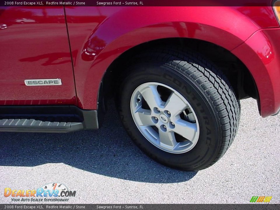 2008 Ford Escape XLS Redfire Metallic / Stone Photo #15