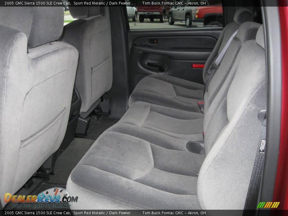 2005 GMC Sierra 1500 SLE Crew Cab Sport Red Metallic / Dark Pewter Photo #8