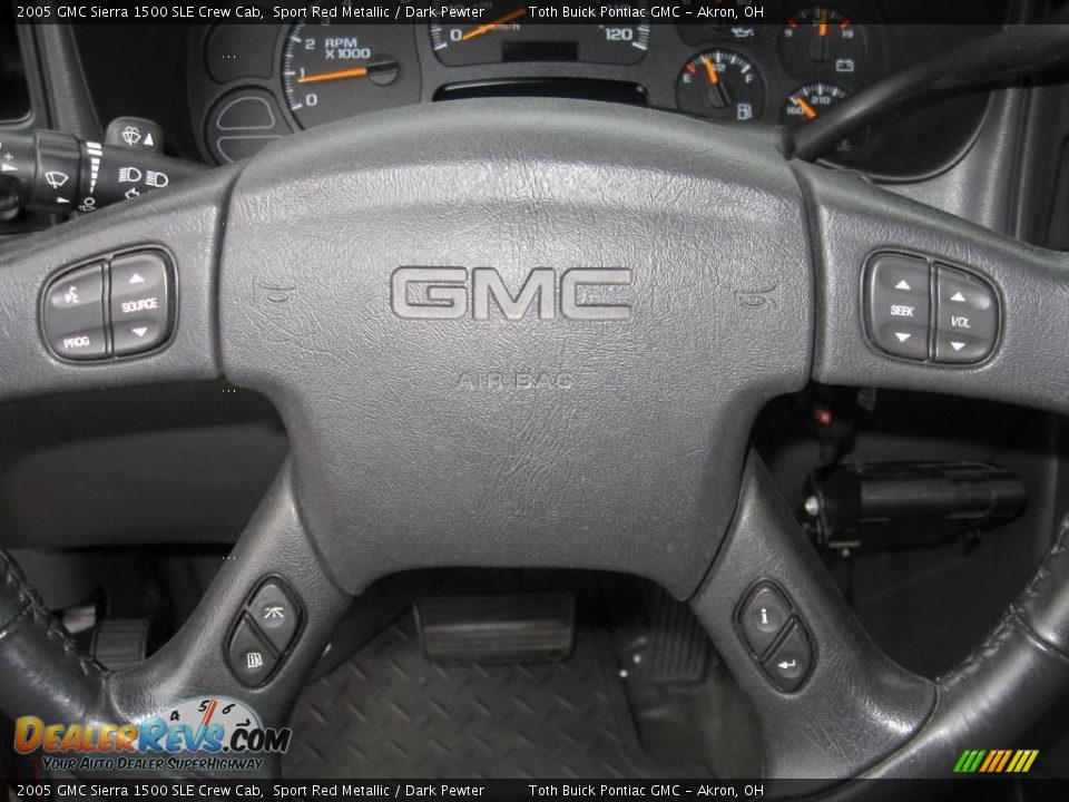 2005 GMC Sierra 1500 SLE Crew Cab Sport Red Metallic / Dark Pewter Photo #11