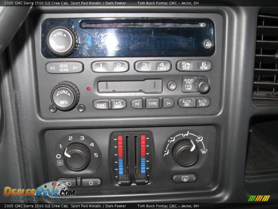 2005 GMC Sierra 1500 SLE Crew Cab Sport Red Metallic / Dark Pewter Photo #12