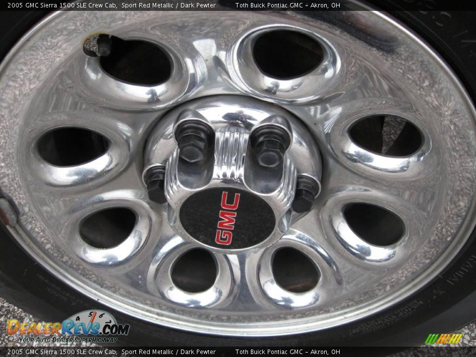 2005 GMC Sierra 1500 SLE Crew Cab Sport Red Metallic / Dark Pewter Photo #16