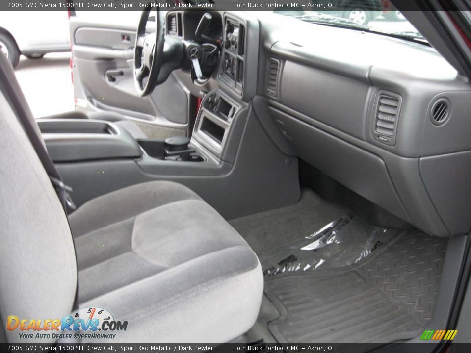 2005 GMC Sierra 1500 SLE Crew Cab Sport Red Metallic / Dark Pewter Photo #18
