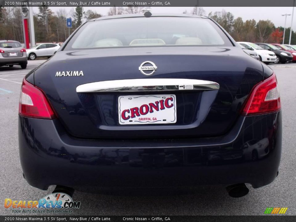 2010 Nissan Maxima 3.5 SV Sport Navy Blue / Caffe Latte Photo #4