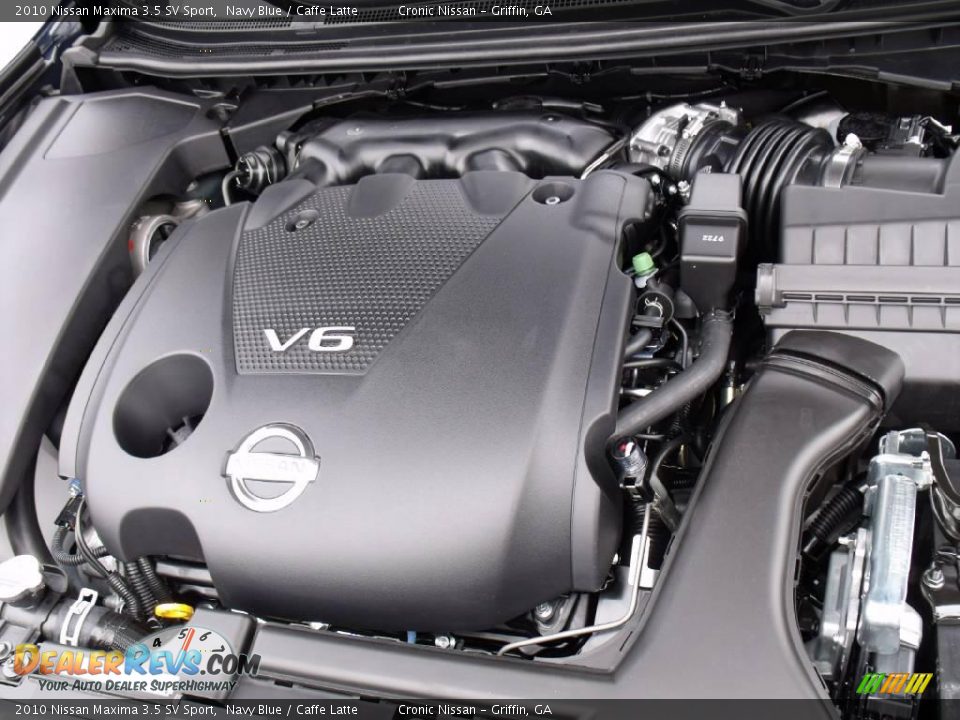 2010 Nissan Maxima 3.5 SV Sport Navy Blue / Caffe Latte Photo #10