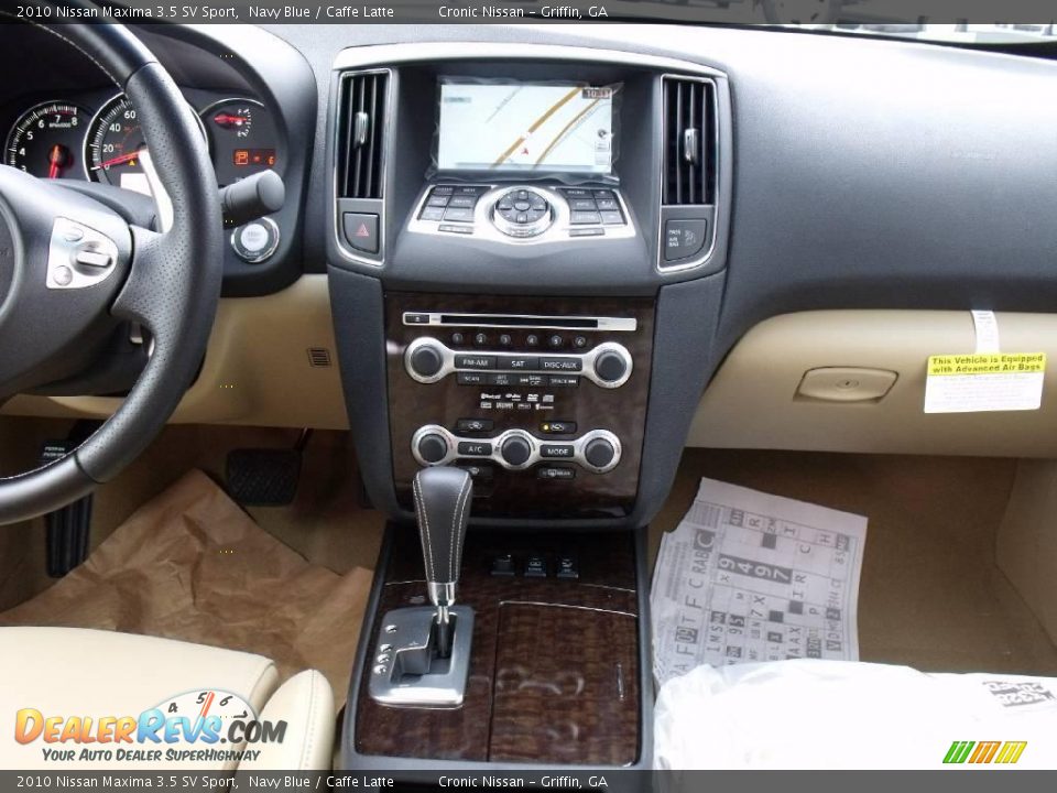 2010 Nissan Maxima 3.5 SV Sport Navy Blue / Caffe Latte Photo #11
