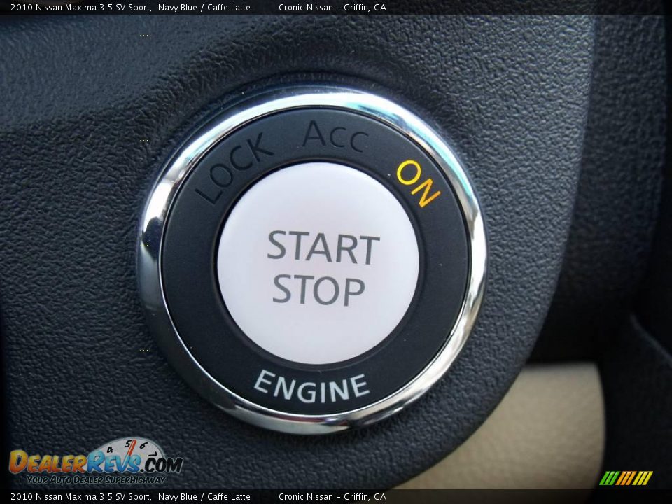 2010 Nissan Maxima 3.5 SV Sport Navy Blue / Caffe Latte Photo #17