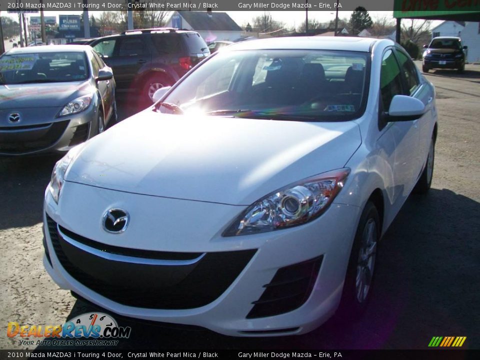 2010 Mazda MAZDA3 i Touring 4 Door Crystal White Pearl Mica / Black Photo #1