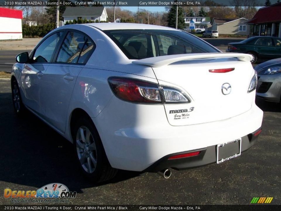 2010 Mazda MAZDA3 i Touring 4 Door Crystal White Pearl Mica / Black Photo #2