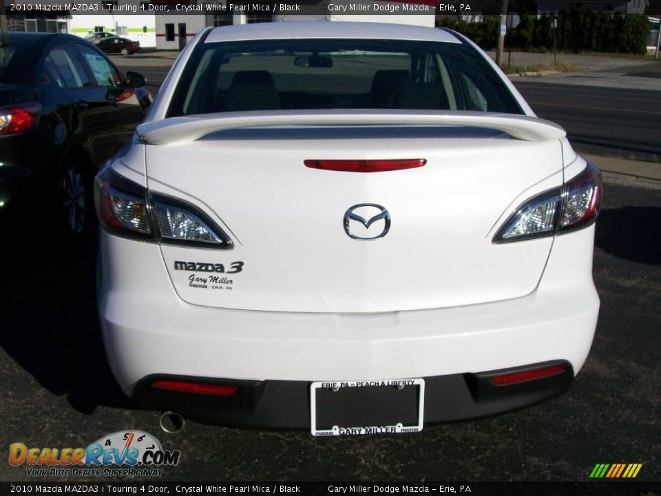 2010 Mazda MAZDA3 i Touring 4 Door Crystal White Pearl Mica / Black Photo #3