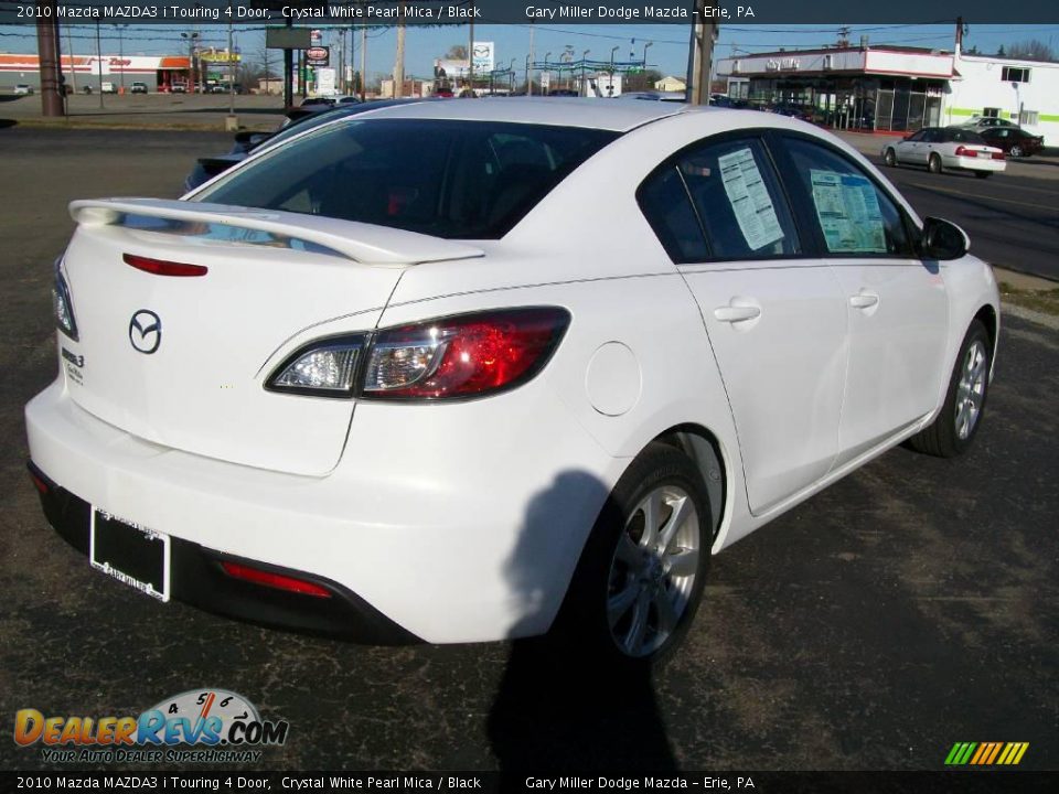 2010 Mazda MAZDA3 i Touring 4 Door Crystal White Pearl Mica / Black Photo #5