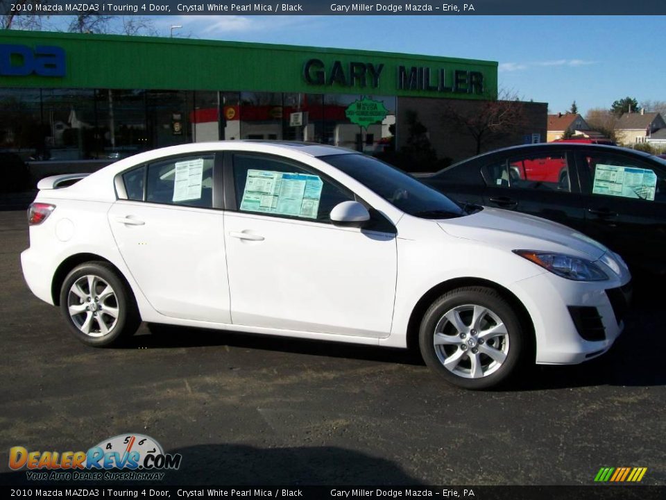2010 Mazda MAZDA3 i Touring 4 Door Crystal White Pearl Mica / Black Photo #6