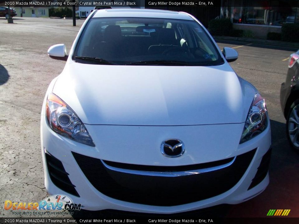 2010 Mazda MAZDA3 i Touring 4 Door Crystal White Pearl Mica / Black Photo #8