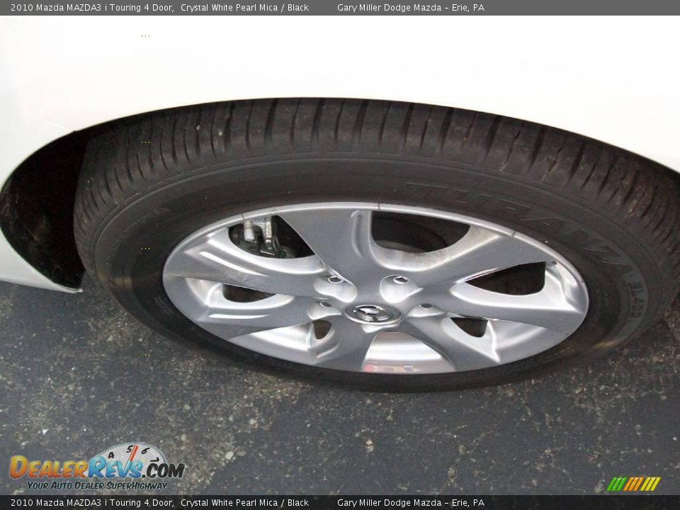 2010 Mazda MAZDA3 i Touring 4 Door Crystal White Pearl Mica / Black Photo #9